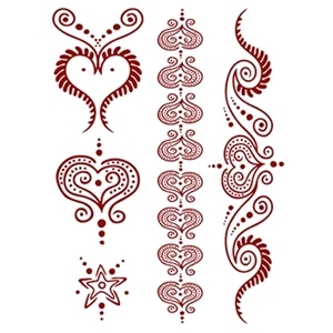 Henna: All Heart Temporary Tattoo Sheet