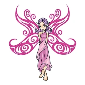 Purple Fairy Temporary Tattoo