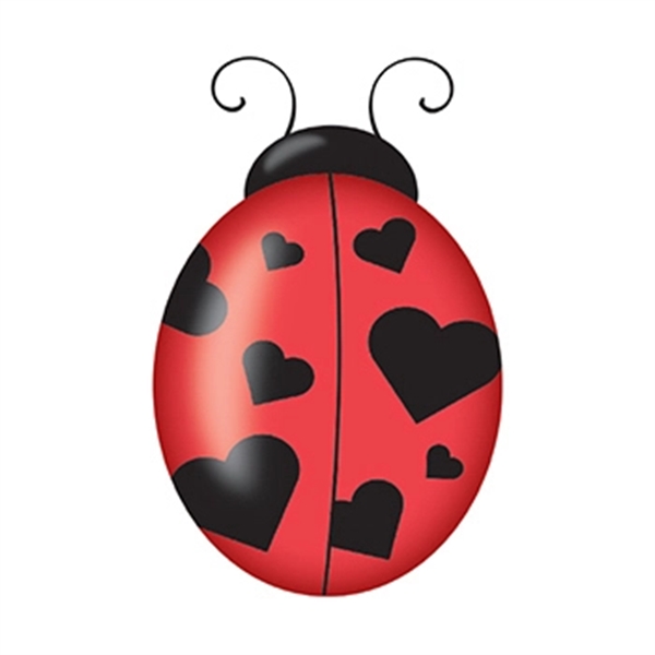 Heart Ladybug Temporary Tattoo - Image 1