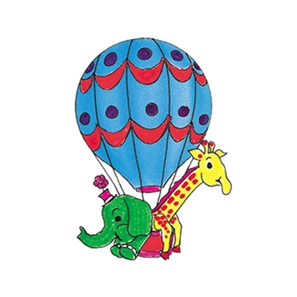 Hot Air Balloon Temporary Tattoo - Image 1