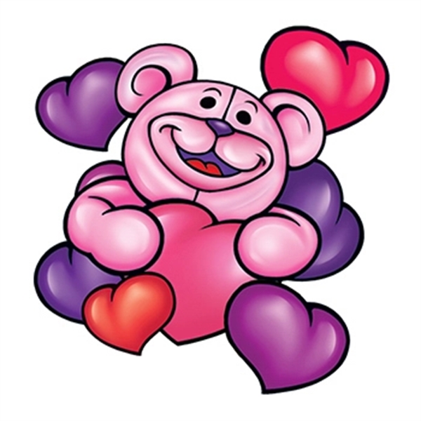 Pink Bear Temporary Tattoo - Image 1