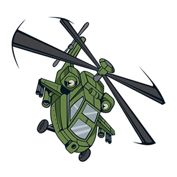 Helicopter Temporary Tattoo - Image 1