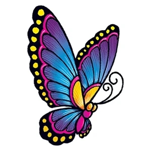 Vintage Butterfly Temporary Tattoo