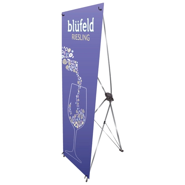Economy X Banner Display Stand, 32" W x 72" H