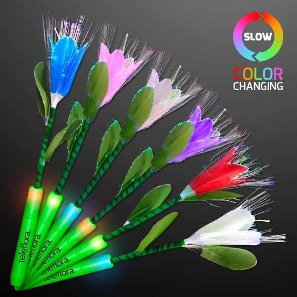 Fiber Optic LED Flowers in Assorted Colors - Image 1