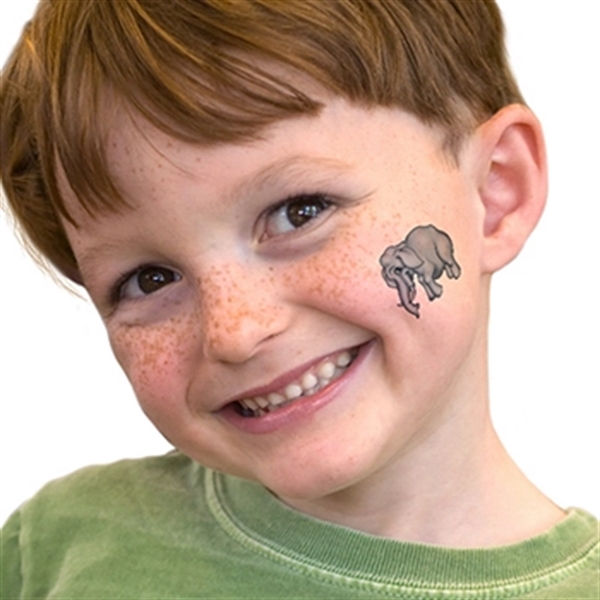 Gray Elephant Temporary Tattoo - Image 2