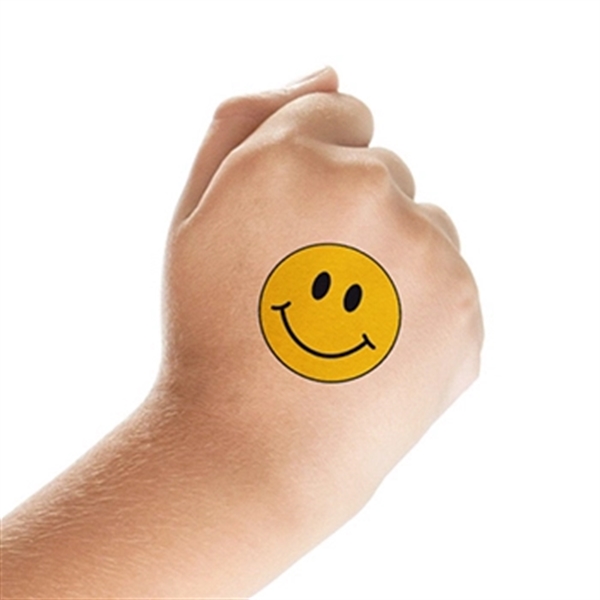Smiley Face Temporary Tattoo - Image 2