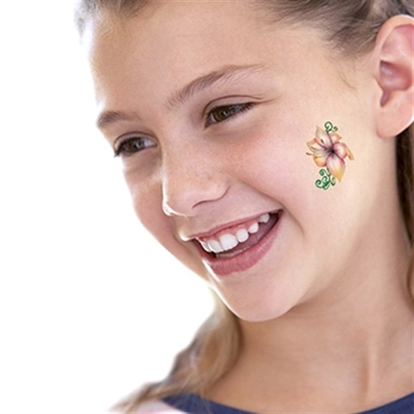 Lily Flower and Vine Temporary Tattoo - Image 2