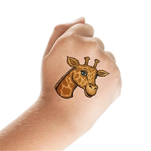Giraffe Head Temporary Tattoo - Image 2