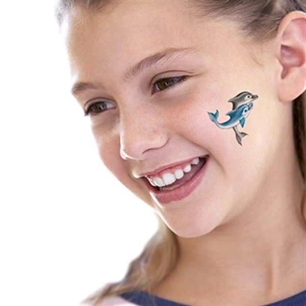 Two Dolphins Temporary Tattoo - Image 2