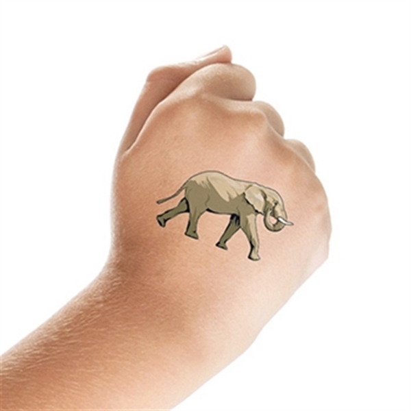 Walking Elephant Temporary Tattoo - Image 2