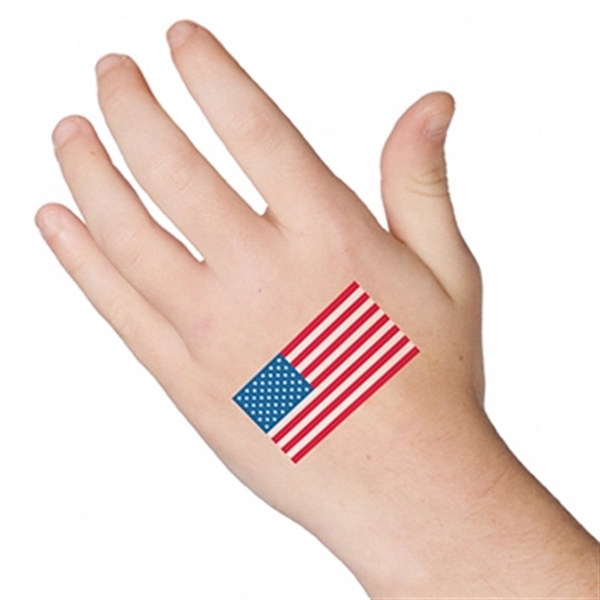 American Flag Team USA Temporary Tattoo - Image 2