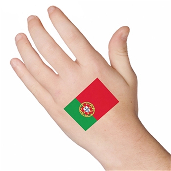 Portugal Flag Temporary Tattoo - Image 2