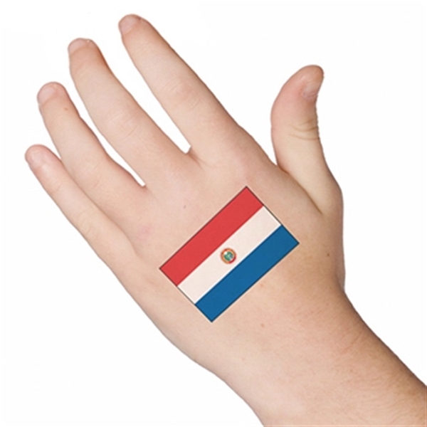 Paraguay Flag Temporary Tattoo - Image 2
