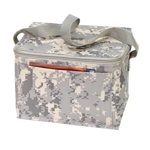 Poly 6 Pack Cooler Digital Camo Lunch Bag