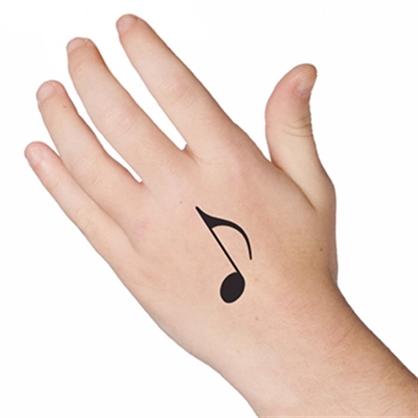 Music Note Temporary Tattoo - Image 2