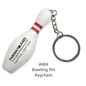 Bowling Pin Sports Keychain