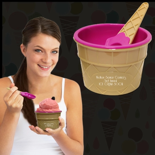 Ice Cream Bowl and Spoon Set - Image 5