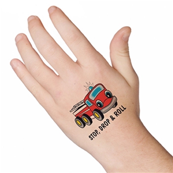 Stop Drop & Roll Temporary Tattoo - Image 2