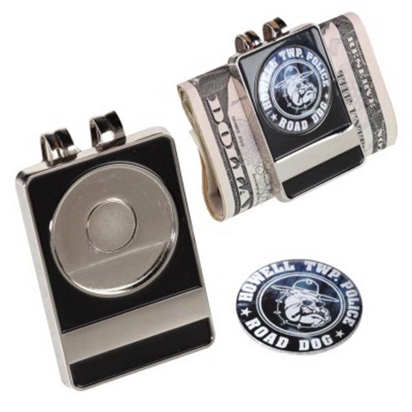 Money Clip with Removable Ball Marker