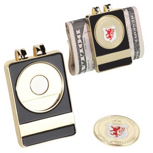 Money Clip with Removable Ball Marker