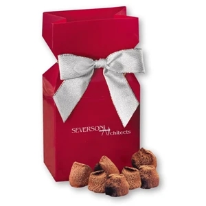Cocoa Dusted Truffles in Red Gift Box