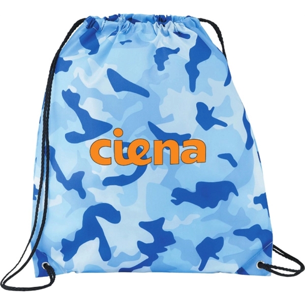 Camo Oriole Drawstring Cinch Backpack