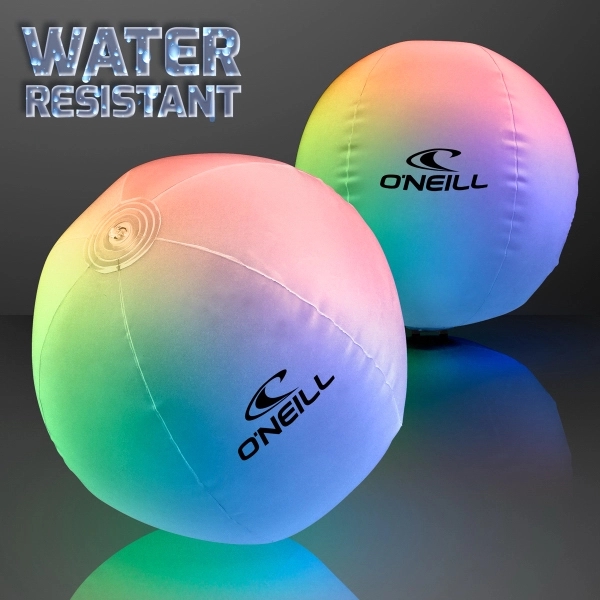 Light Up Beach Ball with Color Change LEDs - Image 1
