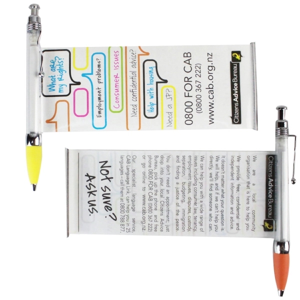 Stay-Open Plastic Banner Pen - Image 2