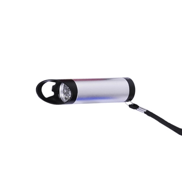 Aluminum 9 LED Flashlight with Bottle Opener - Image 4