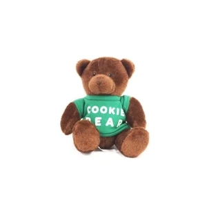 6" Cocoa Honey Bear with t-shirt and one color imprint