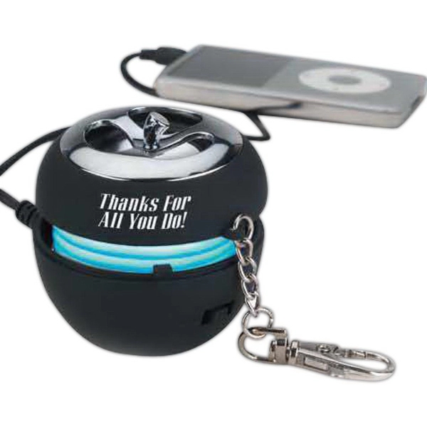 Mini Apple Shaped Portable Speaker With Key Chain