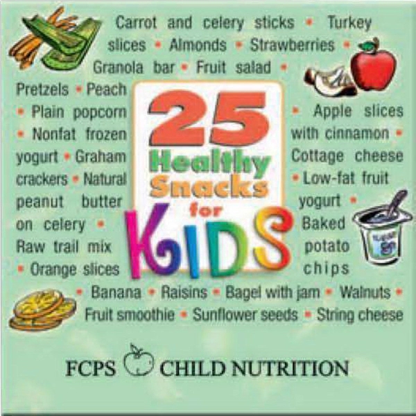 25 Healthy Snacks for Kids Magnet