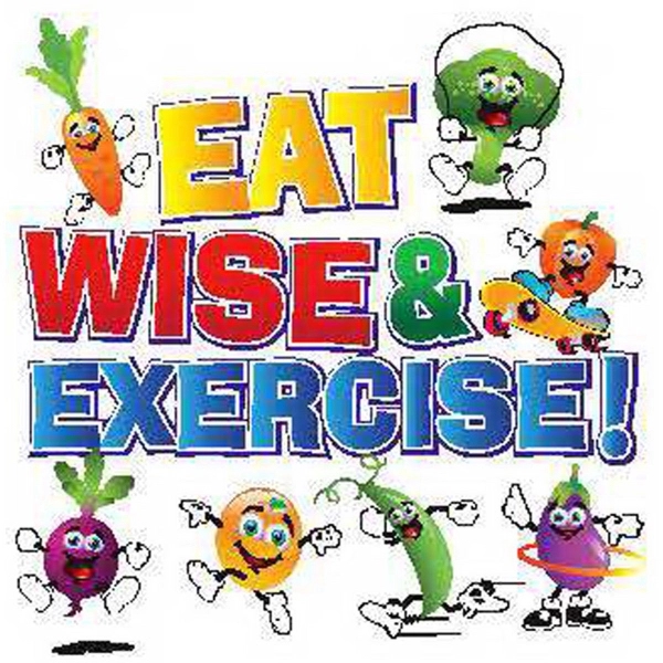 Eat Wise &amp; Exercise Temporary Tattoo