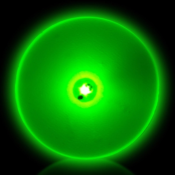 Jade Green Flashing LED Light Up Glow Circle Blinky