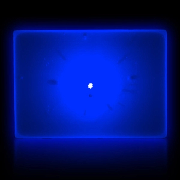 Blue LED Light Up Glow Blinking Rectangles Blinky