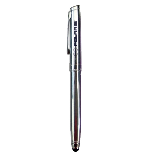 Metal Cap Off Rollerball Stylus Pen - Image 4