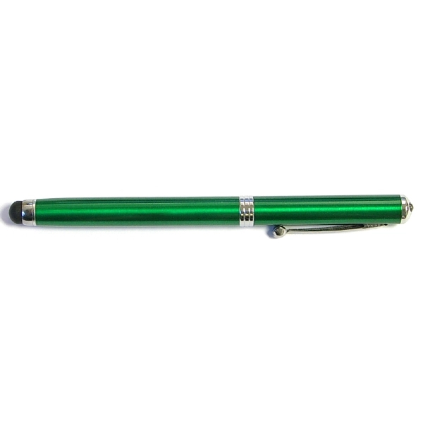 Metal Pen with laser pointer / LED and stylus - Image 2