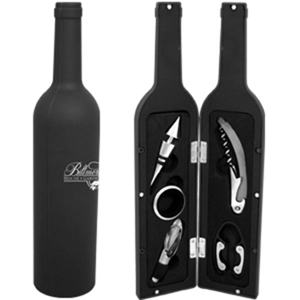 5 piece bottle shaped wine set