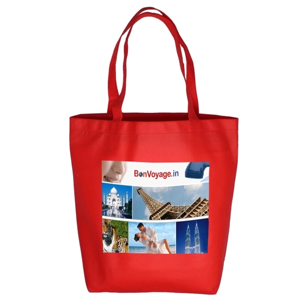 Coral Economy Grocery and Shopping Tote Bag - Image 4