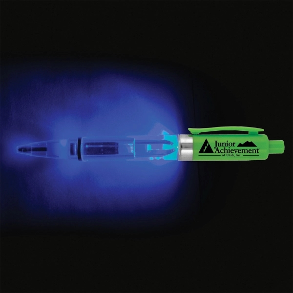 Vicente Light Up Pen with BLUE Color LED Light - Image 3
