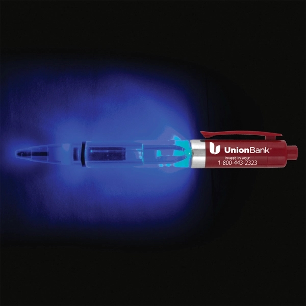 Vicente Light Up Pen with BLUE Color LED Light - Image 5