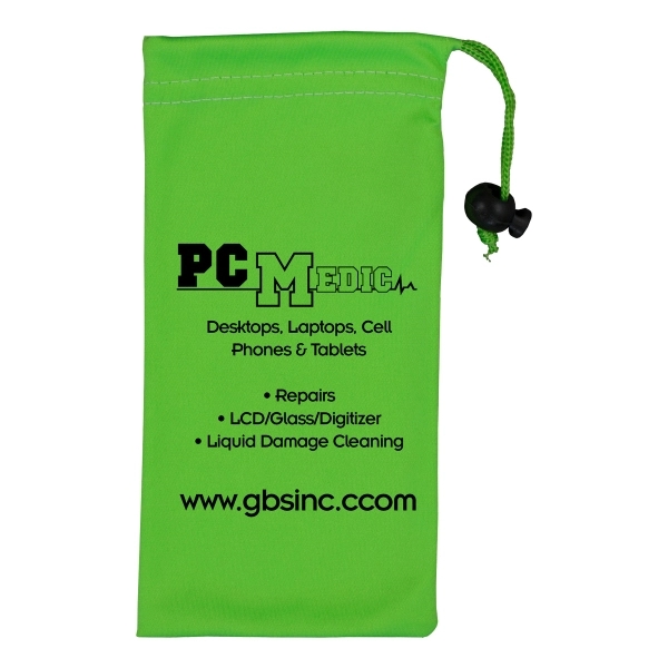 Clean-n-Carry Microfiber Drawstring Pouch For Cell Phones - Image 2