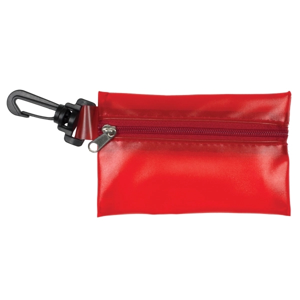 Translucent Zipper Storage Pouch with Plastic Hook - Image 5