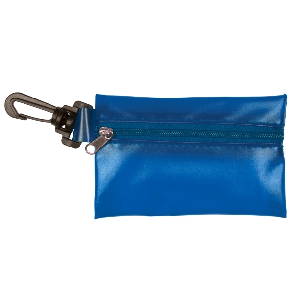 Translucent Zipper Storage Pouch with Plastic Hook - Image 7
