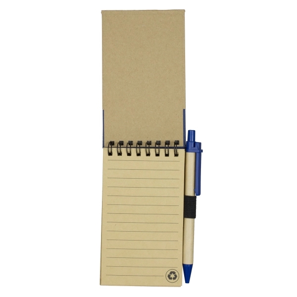 Recycled Jotter Notepad with Recycled Paper Pen - Image 8