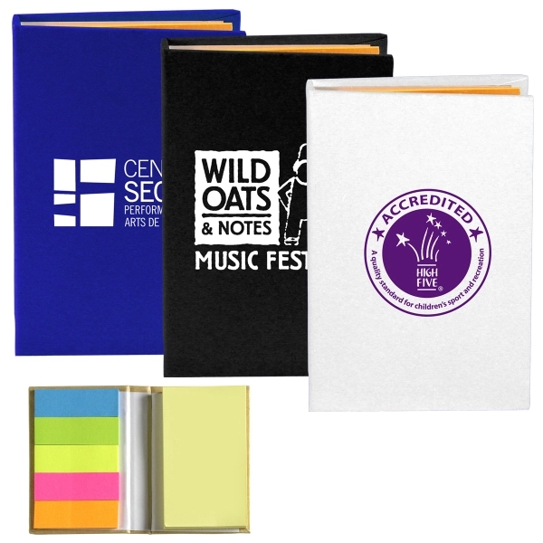 Atherton Compact Sticky Notes and Flags Notepad Notebook