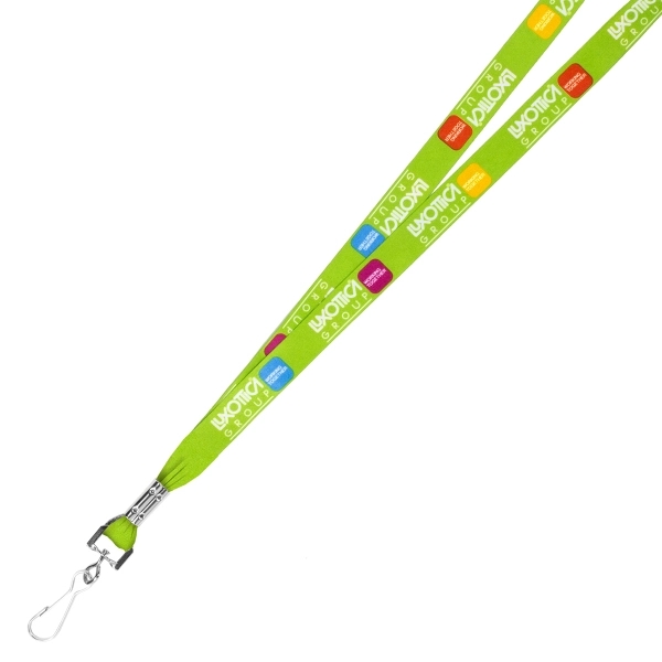 3/4" Textured Polyester Multi-Color Sublimation Lanyard - Image 2