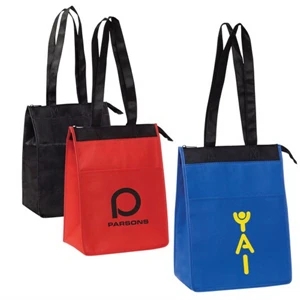 Zippered Nonwoven Cooler Tote