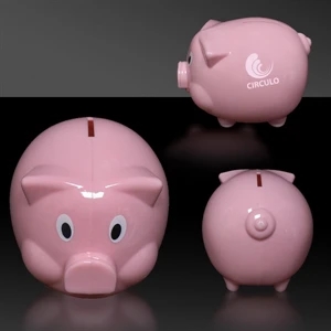 4" Plastic Piggy Bank